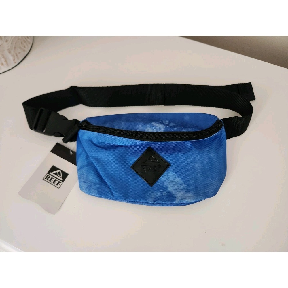 REEF‎ Men's Ocean Blue Fanny Waist Bag Adjustable Strap Zip Logo
